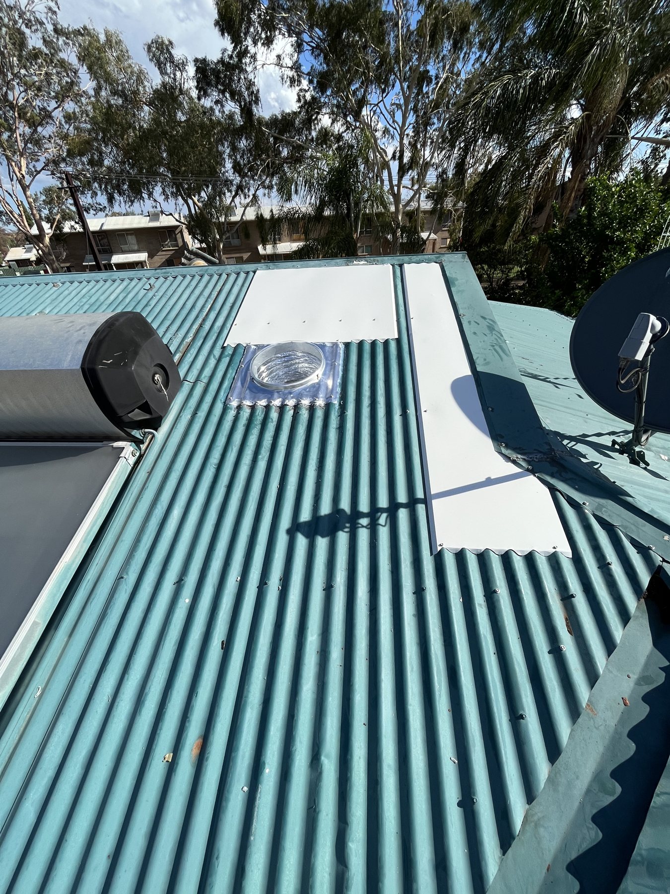 Roof repair and skylight, 1