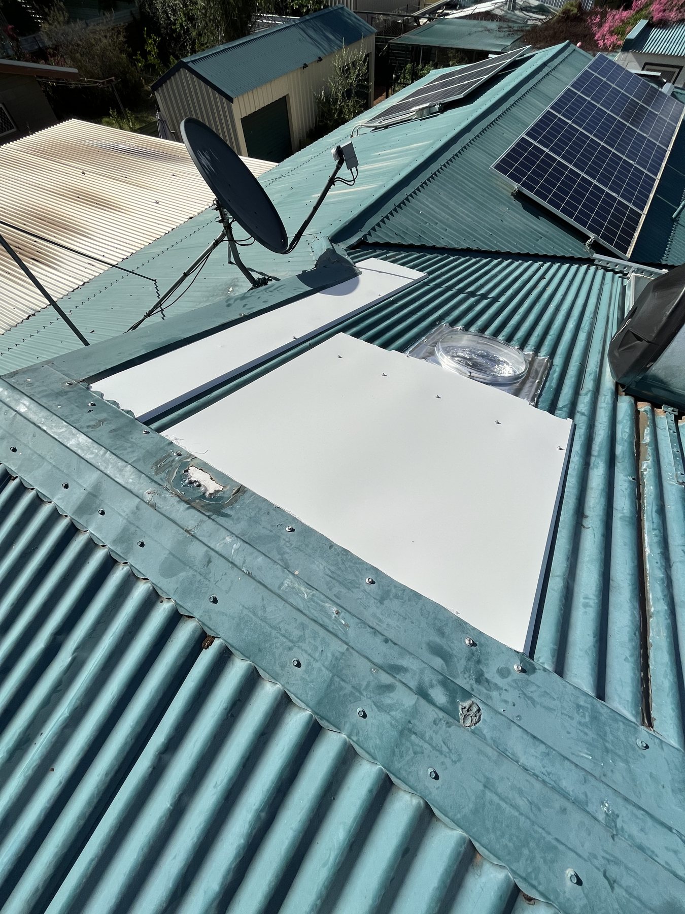 Roof repair and skylight, 2