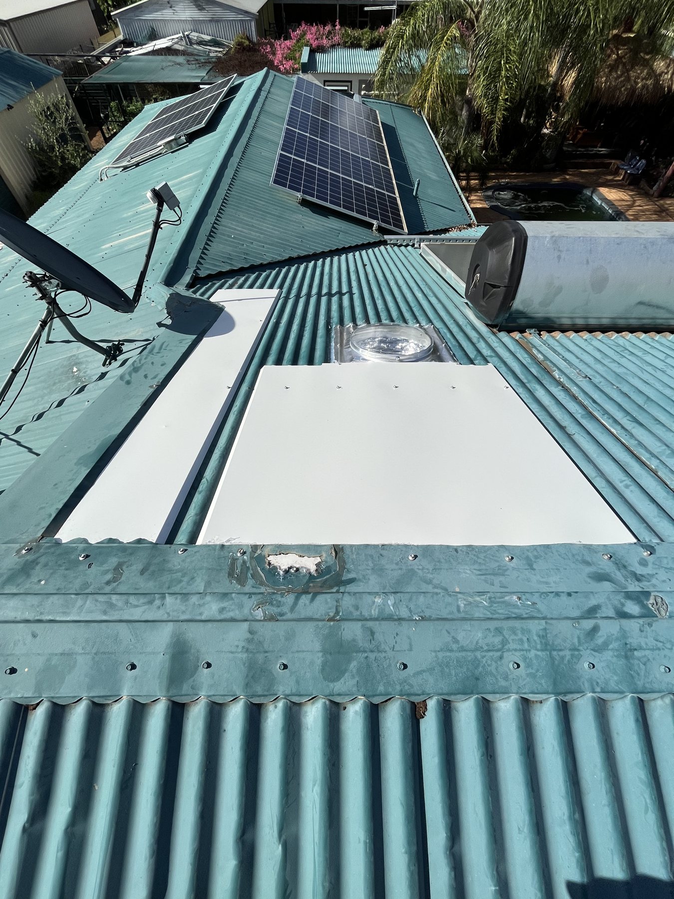 Roof repair and skylight, 3